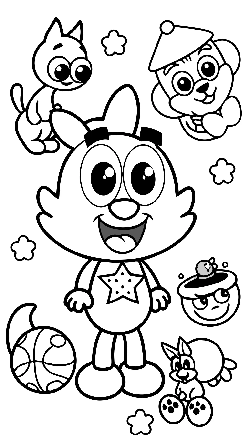 free printable bluey coloring pages